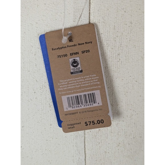 Patagonia Sundown Sally Strappy Blue Racerback Stretchy Athletic Dress Size XL - Picture 7 of 11